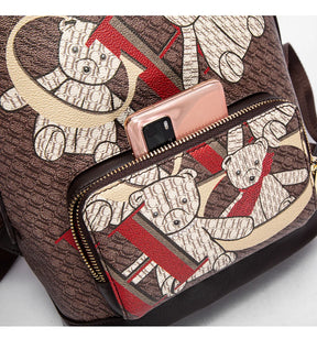 Mochila CHCh Feminina Premium com Design Exclusivo e Detalhe Artístico