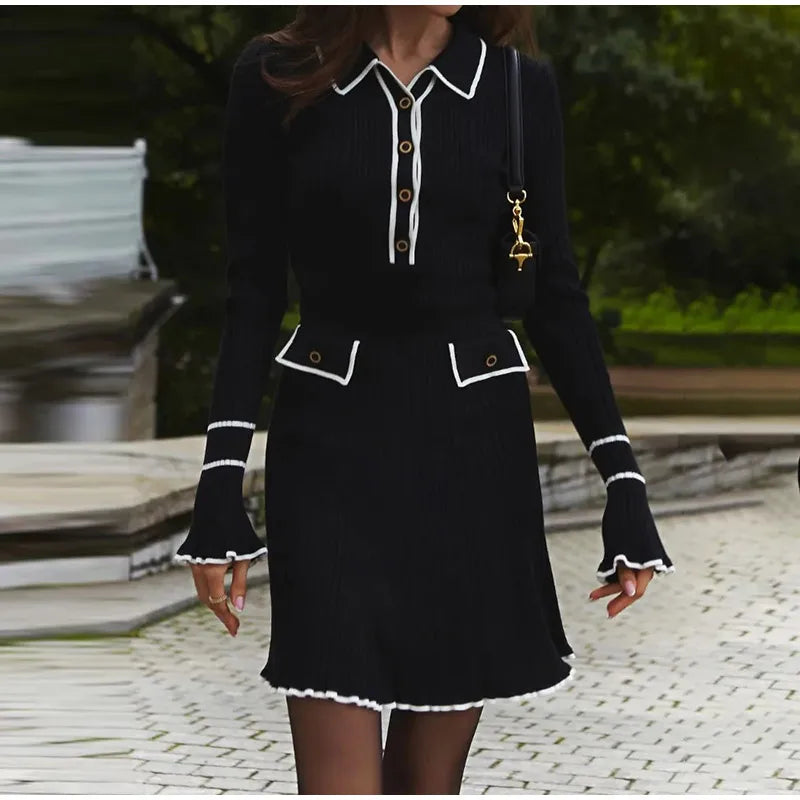 Vestido Tricô Detalhe manga - Novidade