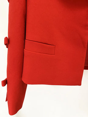Blazer com Laço e Detalhes na Manga