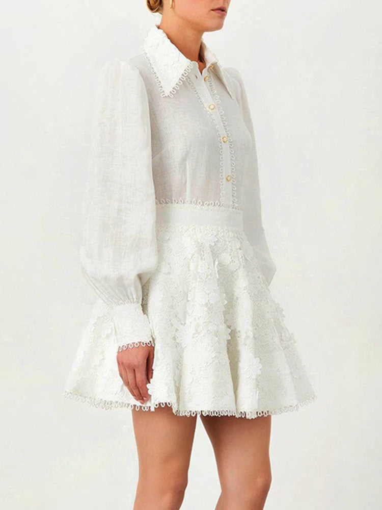 Conjunto Casual com Blusa Patchwork e Saia Mini – Estilo Chic e Atual