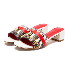 Sandálias CHCH – Salto Baixo 5cm, Bloco Grosso, Confortáveis, Slip-On, Casual e Elegantes