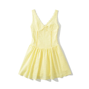 Vestido Prairie Chic – Floral Bordado, Mini, Verão