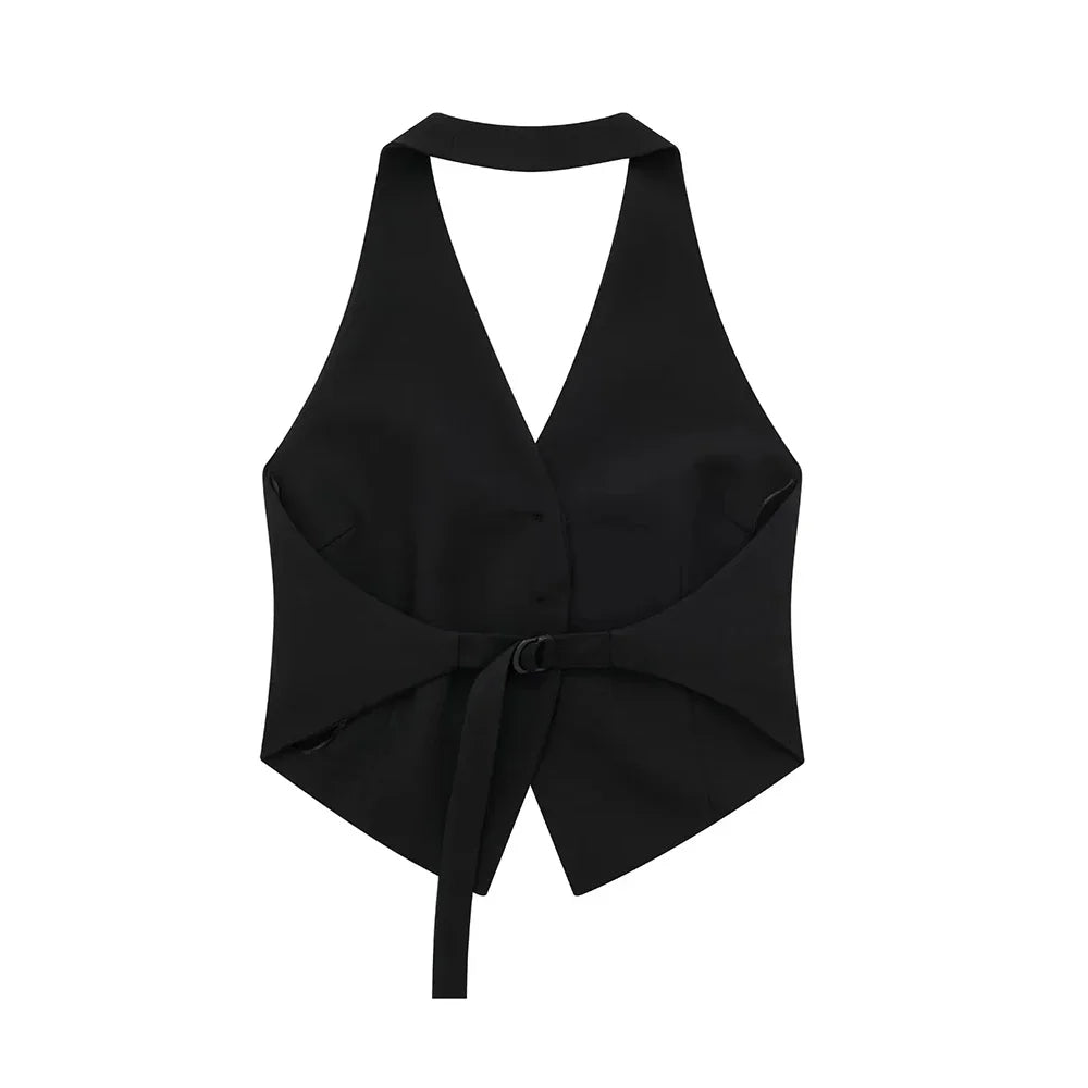 Colete Frente única Com detalhe nas costas