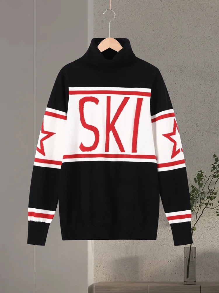 Suéter de Tricô com Gola Alta – Conforto Térmico e Estilo Atemporal