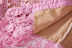 Vestido Renda Com Cinto - Luxo