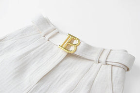 Shorts Alfaiataria com cinto B - Novidade