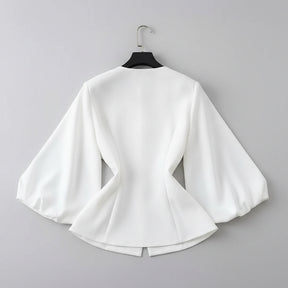 Camisa bordada a mão - elegante sofisticada
