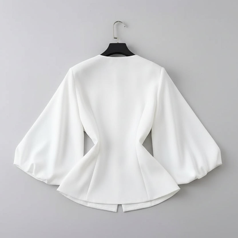 Camisa bordada a mão - elegante sofisticada
