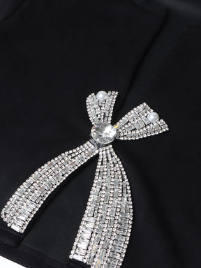 Camiseta cropped Bordada com cristais