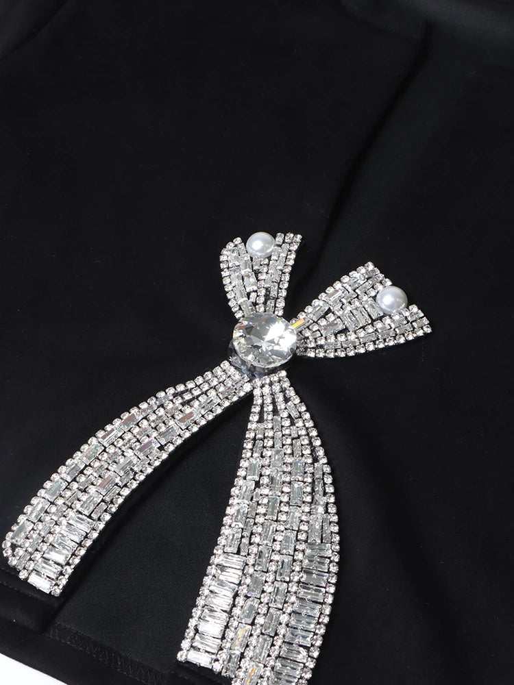 Camiseta cropped Bordada com cristais