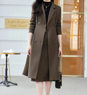 Conjunto Alfaiataria Sobretudo e saia - Alta costura