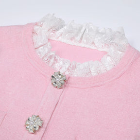 Conjunto Executivo Rosa: Casaco Estruturado e Saia Sereia Midi – Elegância