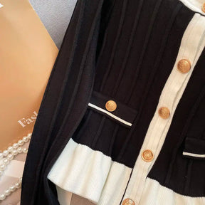 Cardigan Tricô Com Babado - Classic