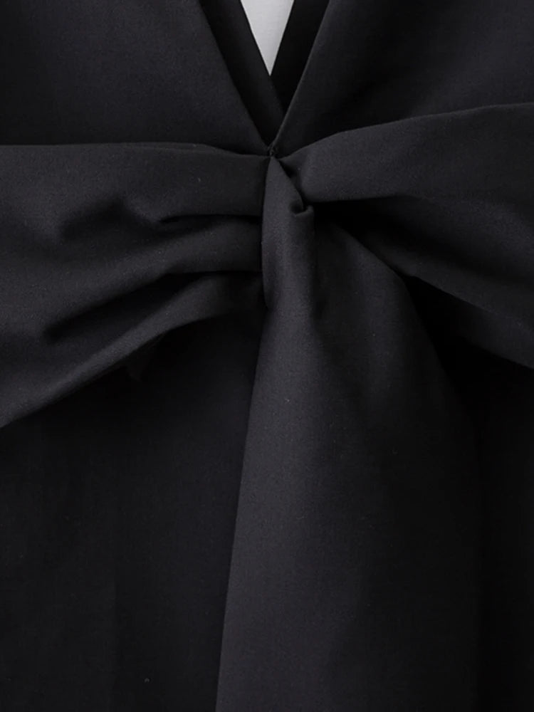 Vestido Com Laço Costas - Estruturado Alfaiataria