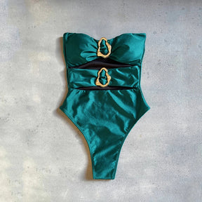 Maiô Monokini com Detalhes Vazados - Moda Praia Sexy e Elegante