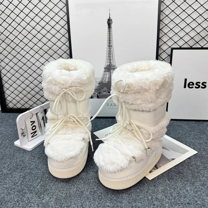 Bota de Inverno Aveludada Antiderrapante- Coleção SKI