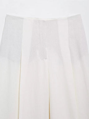 Conjunto de Blazer com Laço e Calça Cintura Alta – Elegância Sofisticada para a Meia-Estação