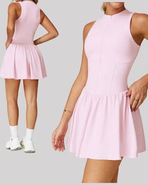 Vestido Esportivo com Saia Integrada – Conforto, Antiamassado e Secagem Rápida