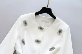 Camisa bordada a mão - elegante sofisticada