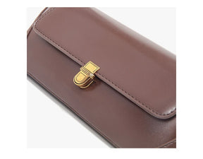 Bolsa de Ombro – Couro Ecológico, Estilo Luxo, Pequena e Elegante, Modelo Underarm/Clutch