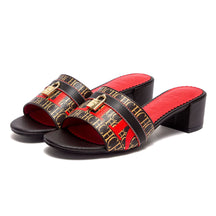 Sandálias CHCH – Salto Baixo 5cm, Bloco Grosso, Confortáveis, Slip-On, Casual e Elegantes