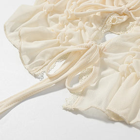 Top Modelo Escultural com Drapeado Delicado e Decote em V – Silhueta Elegante e Ajuste Modelado