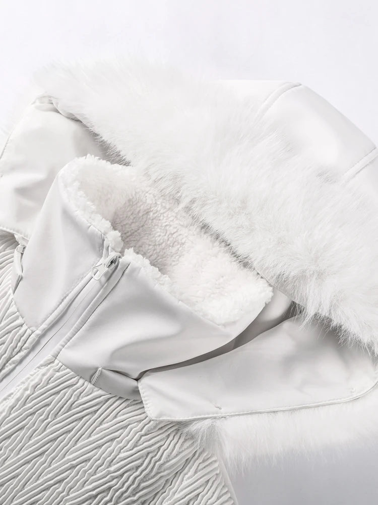 Macacão Feminino Elegante, Proteção Impermeável e Design de Inverno