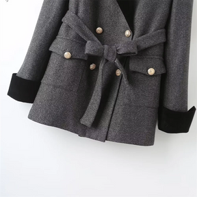 Jaqueta Inverno Alfaiataria com cinto