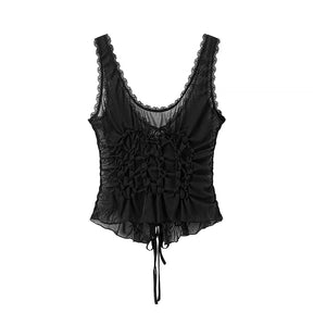 Top Modelo Escultural com Drapeado Delicado e Decote em V – Silhueta Elegante e Ajuste Modelado