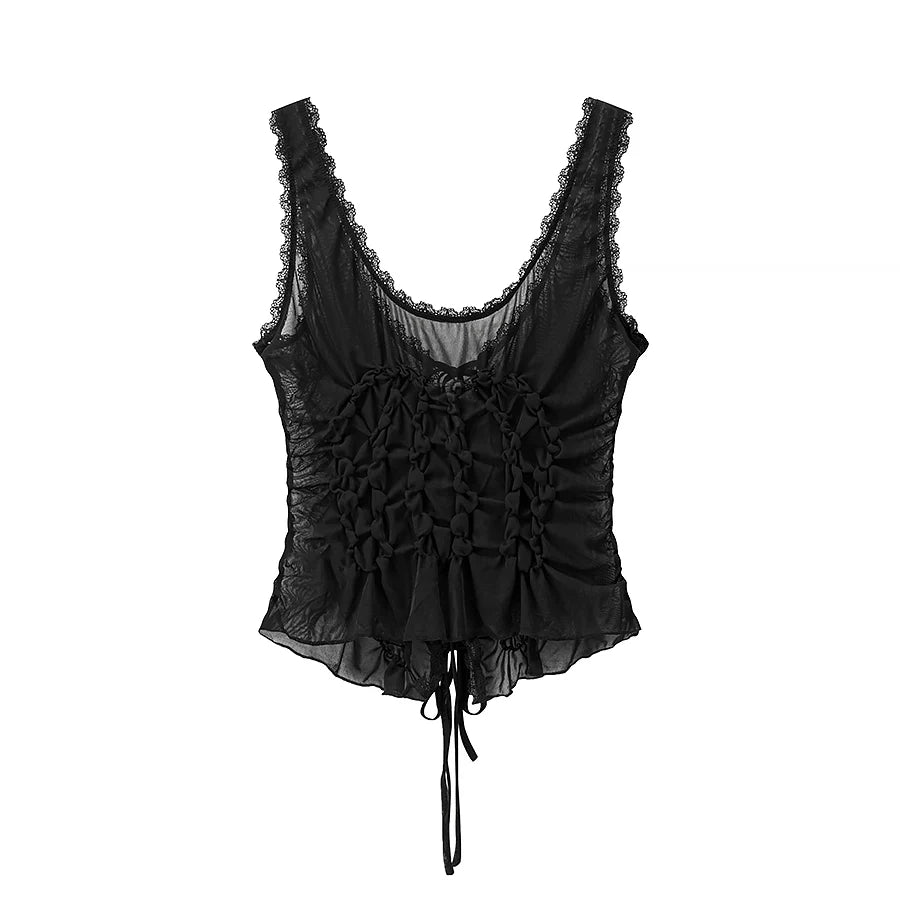 Top Modelo Escultural com Drapeado Delicado e Decote em V – Silhueta Elegante e Ajuste Modelado