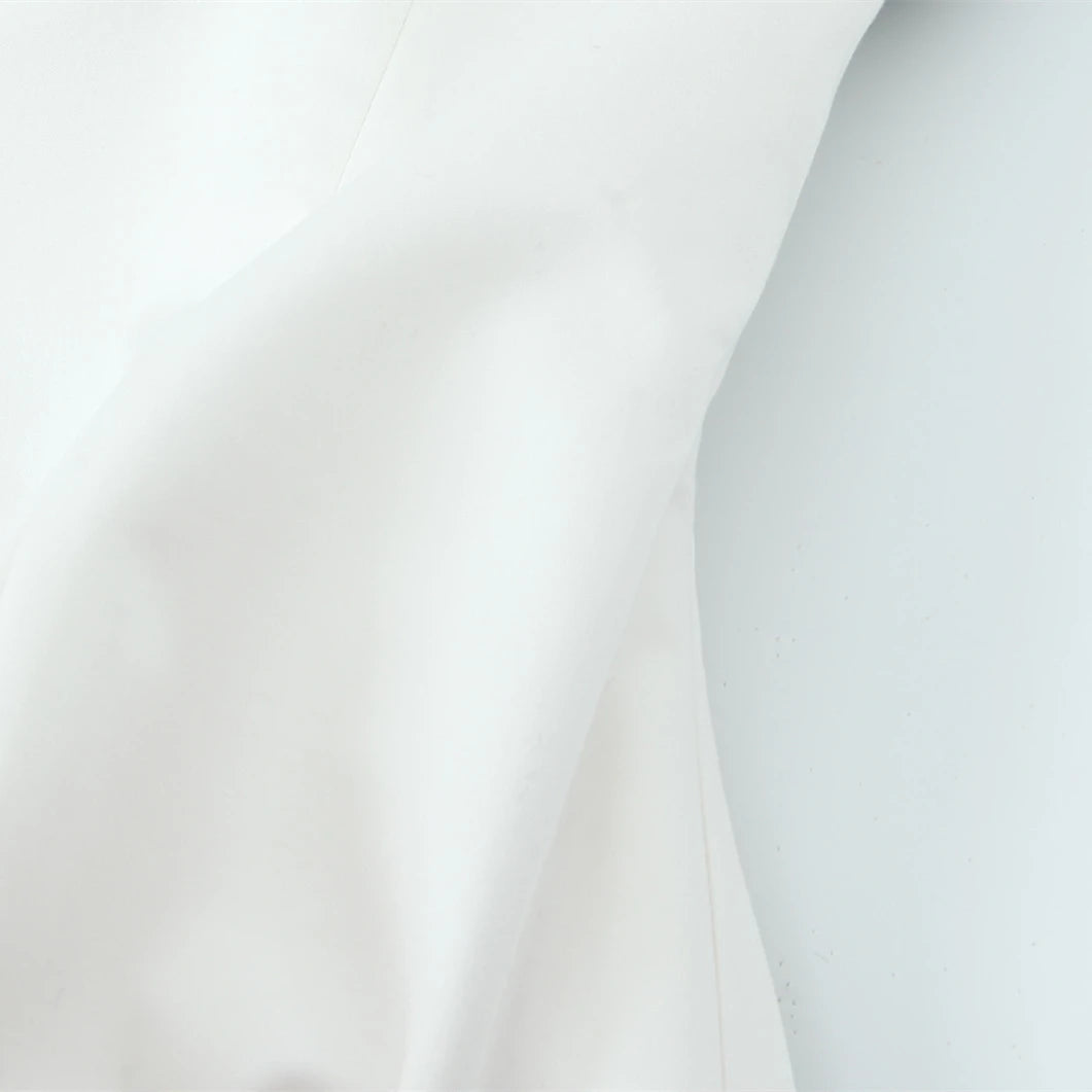 Blusa Sem Alças com Laço - Top Cropped Branco Estilo Chic