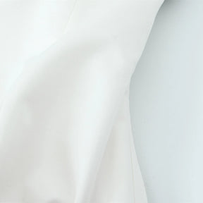 Blusa Sem Alças com Laço - Top Cropped Branco Estilo Chic