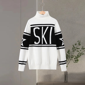 Suéter de Tricô com Gola Alta – Conforto Térmico e Estilo Atemporal