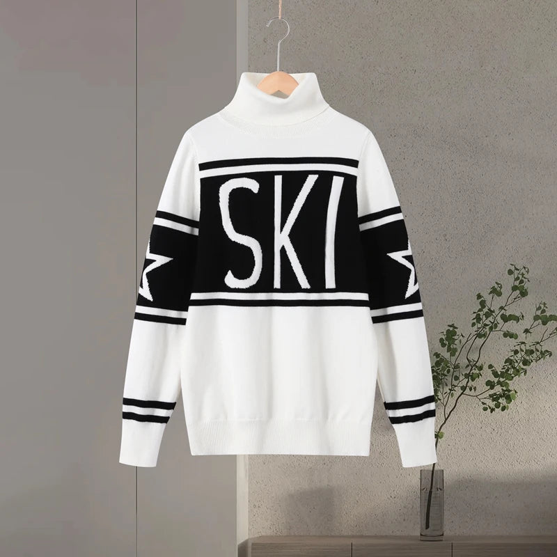 Suéter de Tricô com Gola Alta – Conforto Térmico e Estilo Atemporal