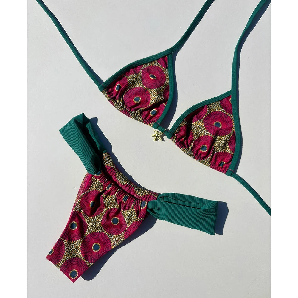 Bikini Push-Up com Estampa Exclusiva e Modelagem Atemporal– Conjunto Sofisticado