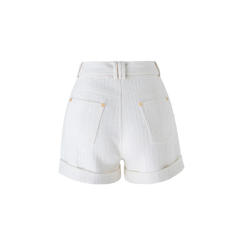 Shorts Alfaiataria com cinto B - Novidade