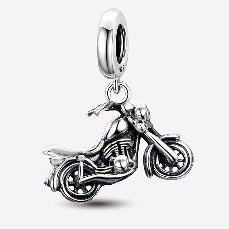 Berloque de Prata 925 – Coração, Flor, Trevo e Tartaruga