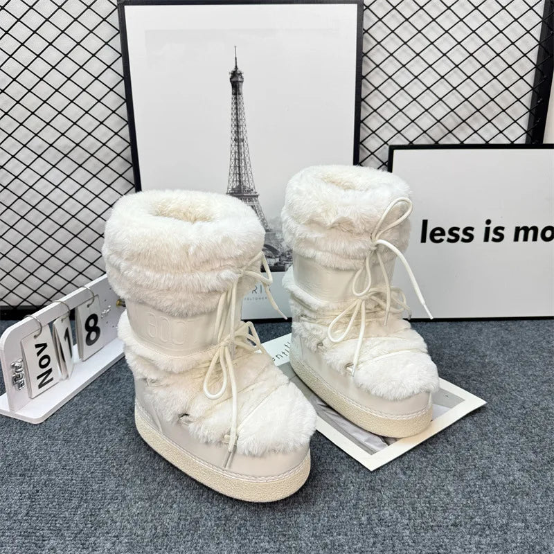 Bota de Inverno Aveludada Antiderrapante- Coleção SKI