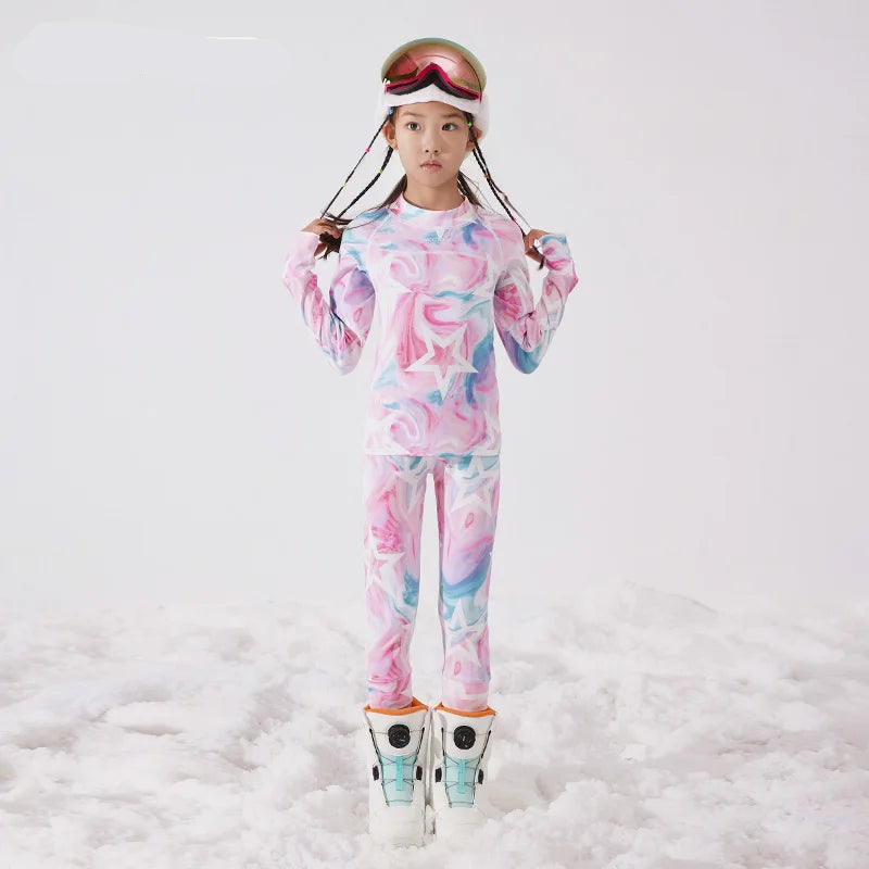 Conjunto Térmico Infantil Ultra Suave: Camada Base de Secagem Rápida