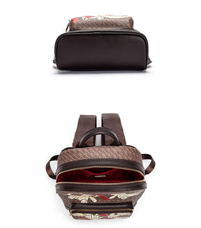 Mochila CHCh Feminina Premium com Design Exclusivo e Detalhe Artístico