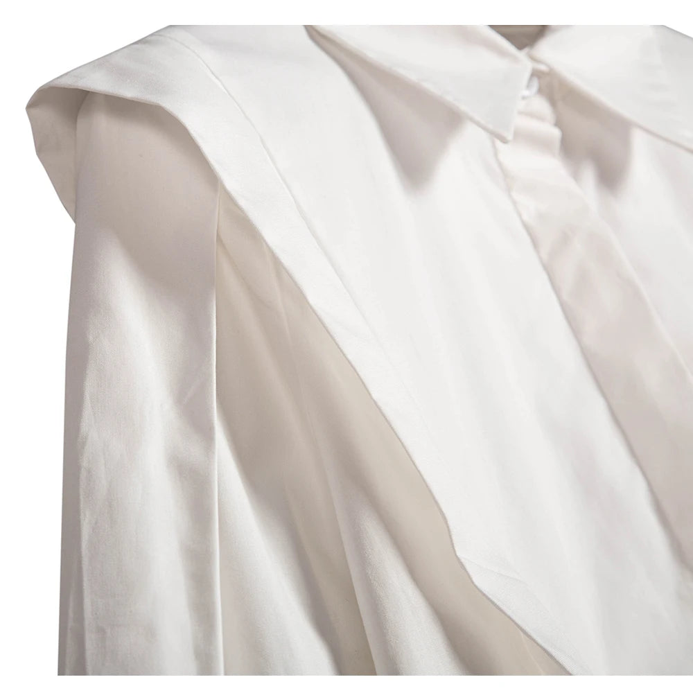 Blusa CHCH Elegante – Gola Clássica e Babados