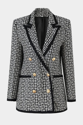 Blazer Com monograma alongado