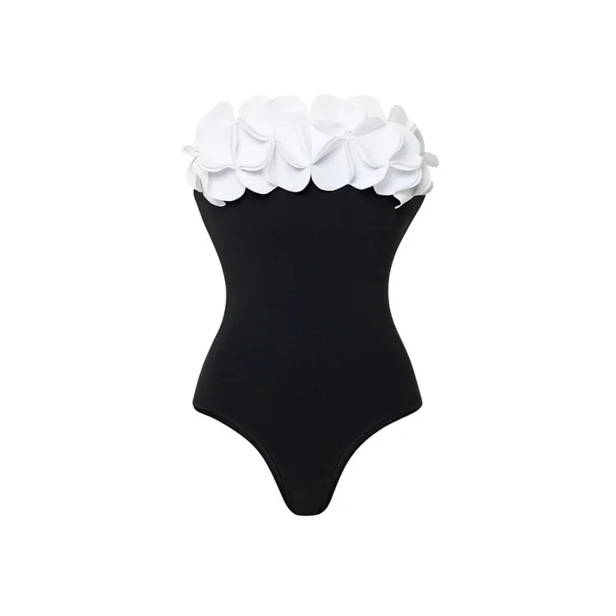 Conjunto de Biquíni Floral e Brilho Acetinado
