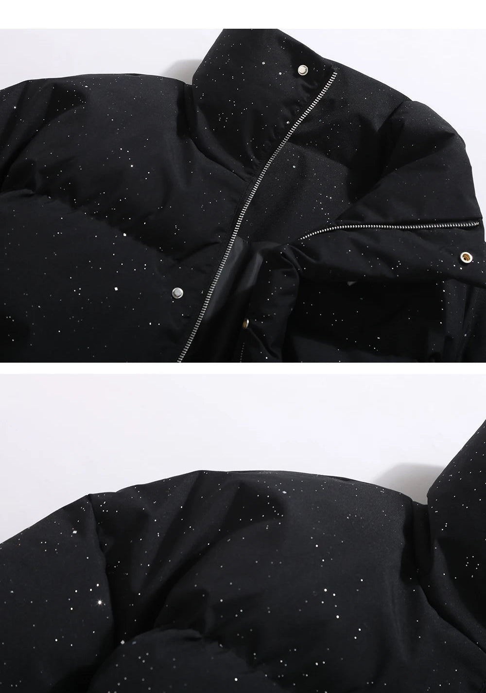 Jaqueta Puffer Espessa de Inverno – Design Urbano com Toque Vintage