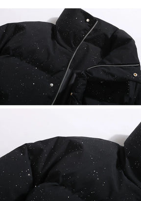 Jaqueta Puffer Espessa de Inverno – Design Urbano com Toque Vintage