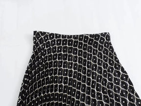 Saia Plissada Elegante Sofisticada