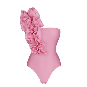 Conjunto de Biquíni Floral e Brilho Acetinado