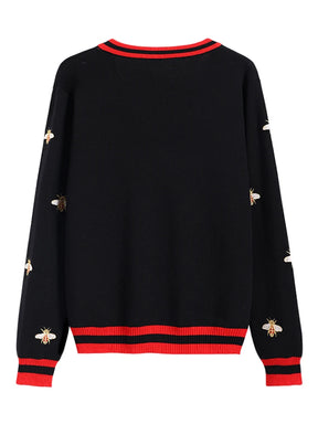 Cardigan Tricô Modal bordado