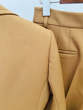 Conjunto de Alfaiataria Blazer Bordado e Calça Slim Fit- Exclusivo Sea Dress