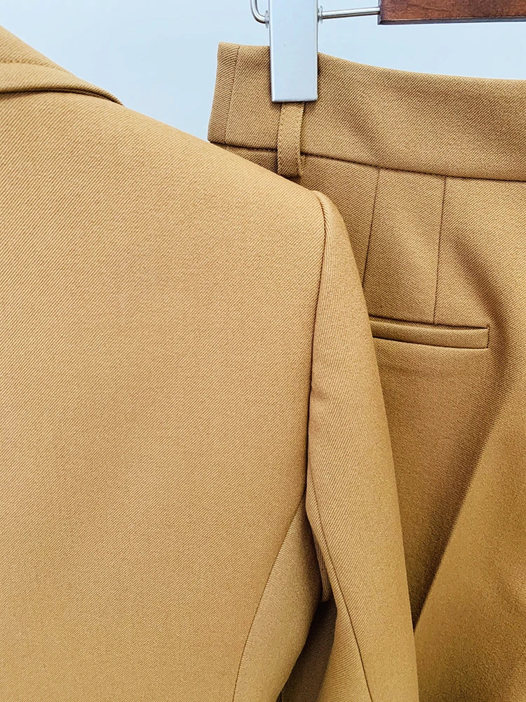 Conjunto de Alfaiataria Blazer Bordado e Calça Slim Fit- Exclusivo Sea Dress